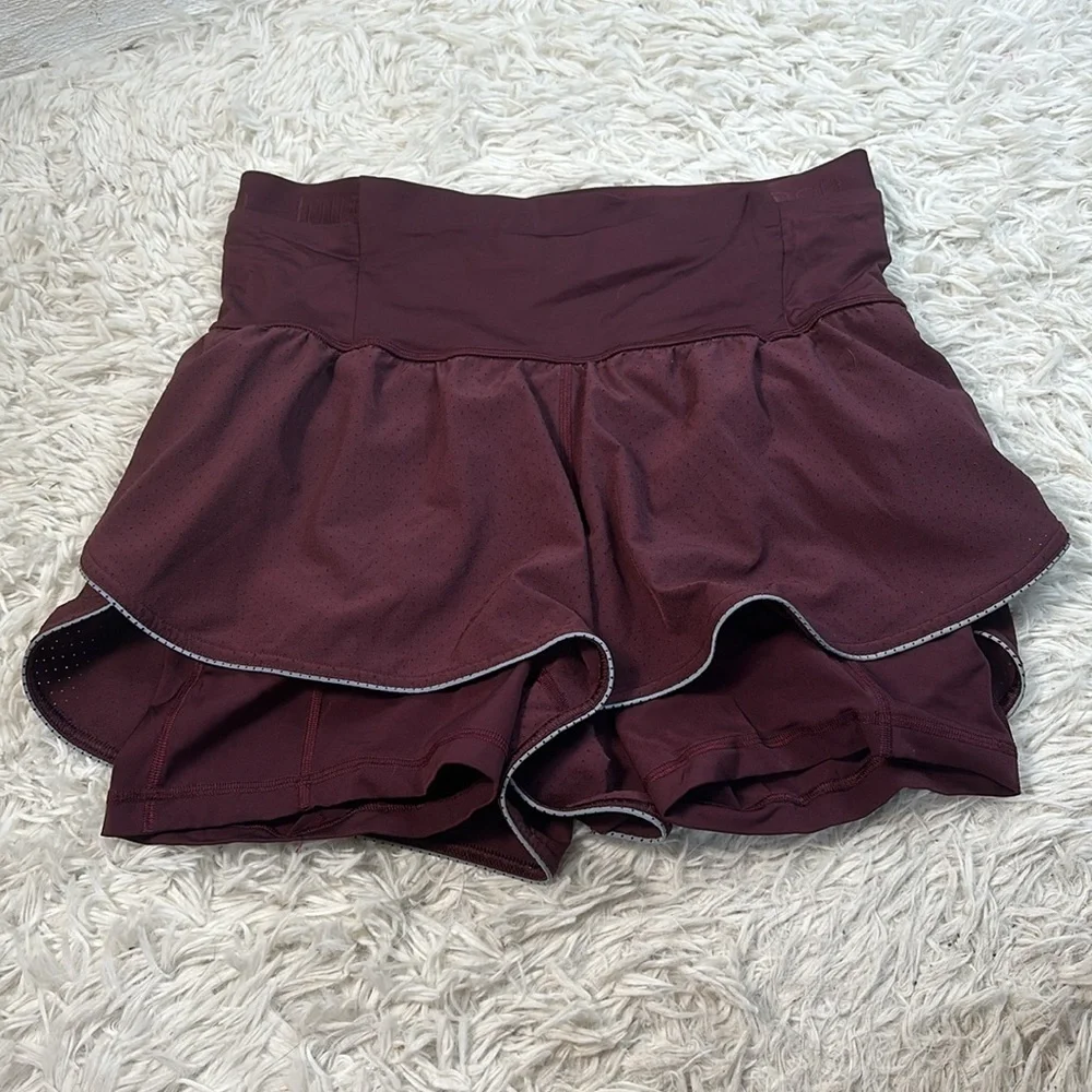 Lululemon Fast and Free 2-in-1 Short Elite Cassis